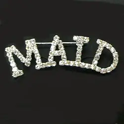 Foldable Drying RHINESTONE MAID PIN