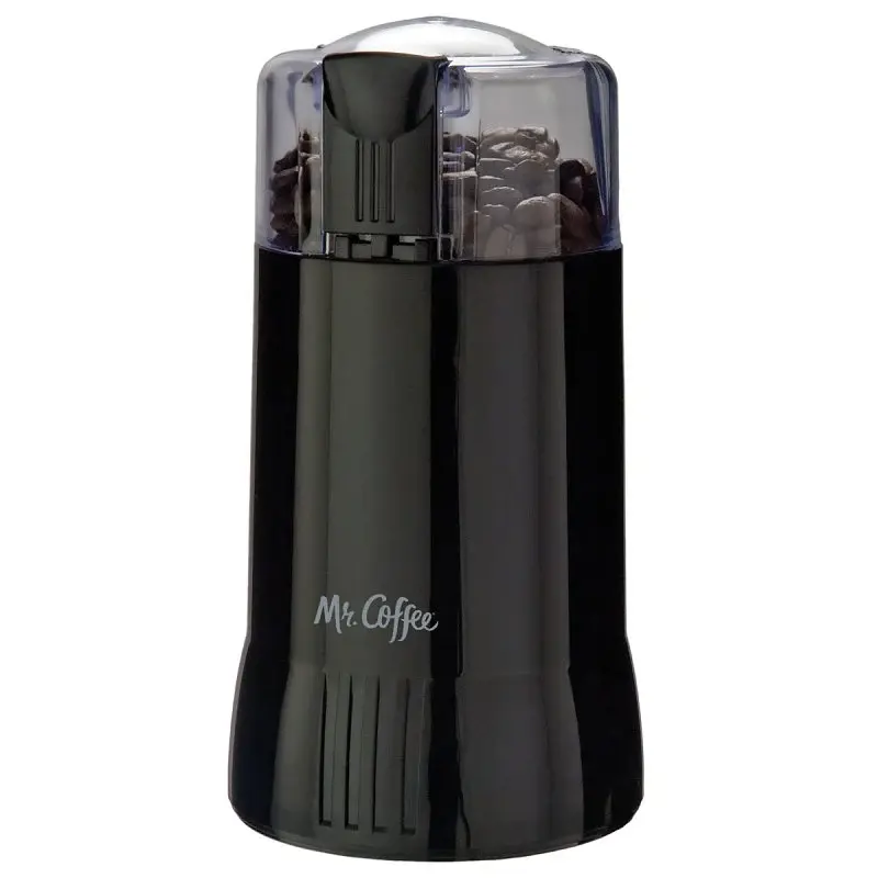 Mr. Coffee IDS57RB Coffee Grinder, 12 Cup Hopper, Onyx