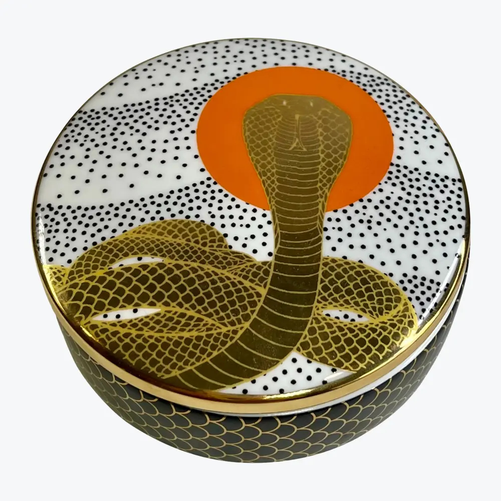 Cobra Rising Earthenware Box