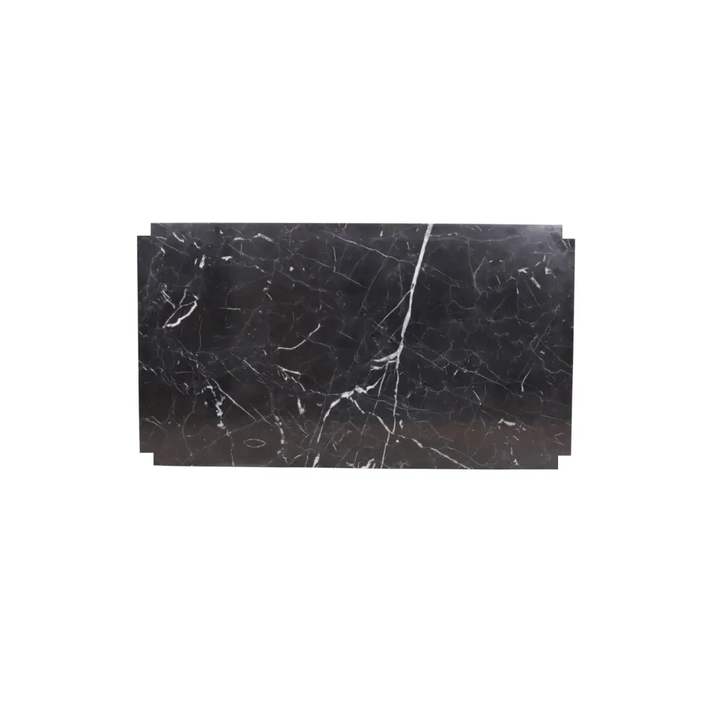 Black Marble bottom plate Gustaaf - Charcoal - 80cm