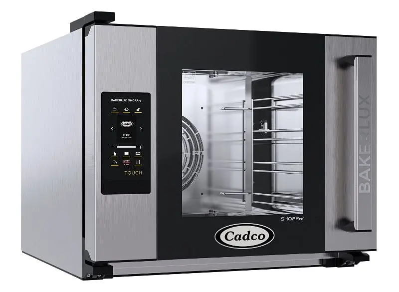 Cadco Lightweight Bakerlux Half Size Digital Convection Oven, TOUCH Panel Side Door, XAFT-04HS-TR