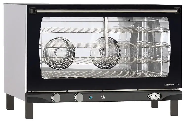 Cadco Professional-Grade Full Size Manual Convection Oven, 4 Shelf, XAF-193