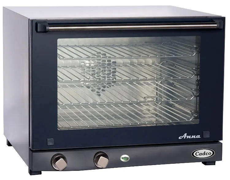 Cadco Ready-to-Use Manual Convection Oven, 4 Half Size Sheet Pan Dome Capacity, OV-023