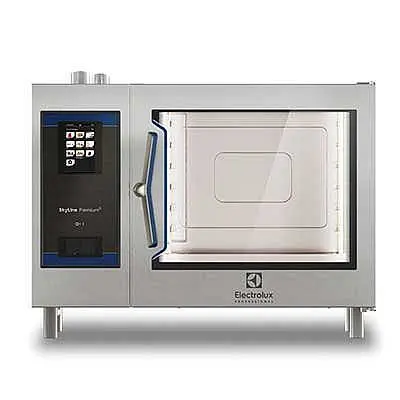 Electrolux Professional SkyLine Luxury 6 full sheet pans (18" X 26")touch-gas 120V-boiler, 219781