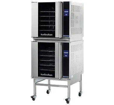 Moffat Sleek Turbofan E32T5/2 - Full Size Sheet Pan Touch Screen Electric Convection Oven Double Stacked, WxDxH: 28.88x33....