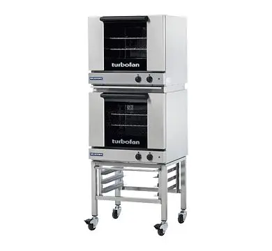 Moffat Turbofan E23M3/2 - Half Size Sheet Pan Manual Electric Convection Ovens Double Stacked, WxDxH: 24x25.25x61.88"...