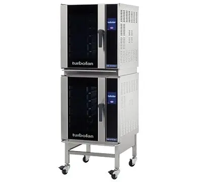 Moffat Turbofan E33T5/2 - Half Size Panel Pan Touch Screen Electric Convection Oven Double Stacked, WxDxH: 24x28.75x67.75&...