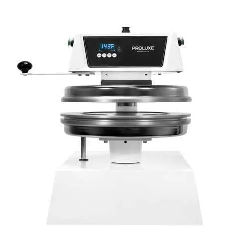 Proluxe Water-Resistant Hydraulic Automatic Dough Press Interalterable Molds, Dual Heated Platens, Molds sold separately, ...