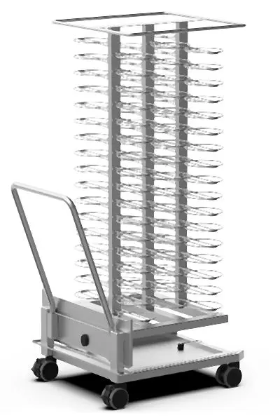 UNOX Smooth Mind.Maps Gn 2/1 Mobile Plate Trolley, XEVTL-102P