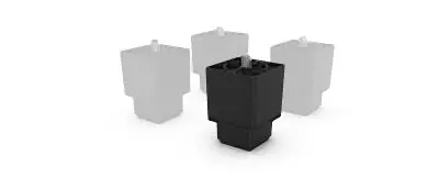 UNOX Traditional Space-saving 100 Mm Feet Kit, XUC044