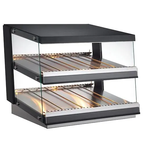 BakeMax 31.5" Two Tier Self Serve Heated Presentation Crate 120v, BMHGG01