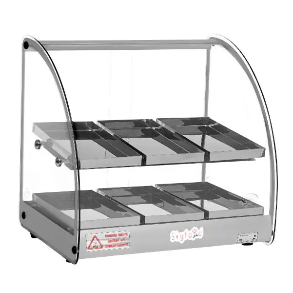 Skyfood CSA-Approved Presentation Case, Heated Deli, Countertop, gray, FWD2-18G