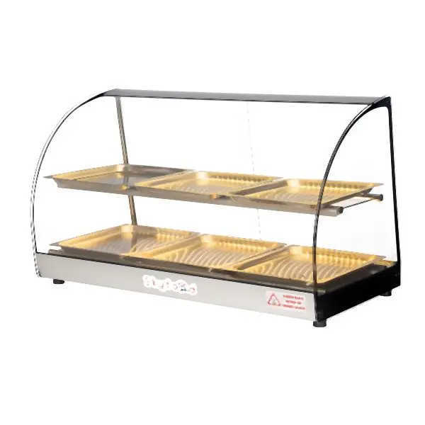 Skyfood Presentation Case, Heated Deli, Countertop, 33"W, 6 pans, design 1, FWD2-33-6P