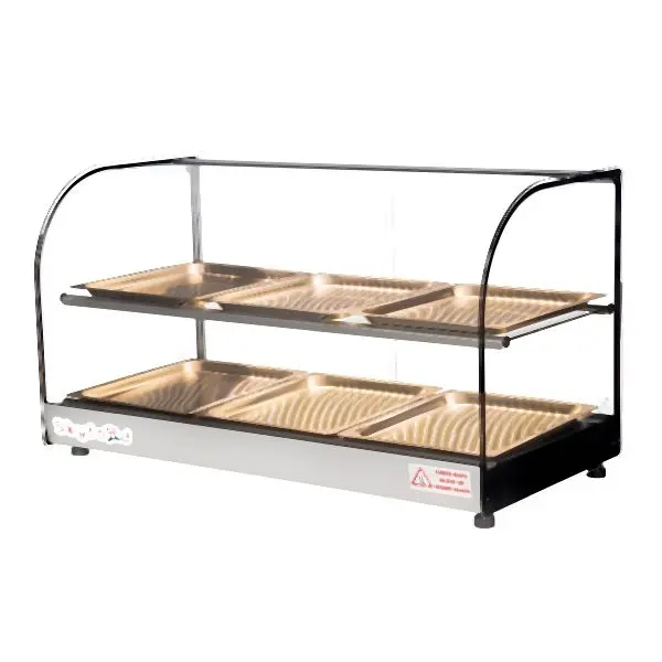 Skyfood Presentation Case, Heated Deli, Countertop, 6 pans, design 2, FWDC2-33-6P
