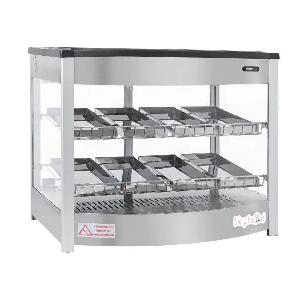 Skyfood Stylish Presentation Case, Heated Deli, Countertop, 25-5/8"W, 8 pans, FWD2S8P