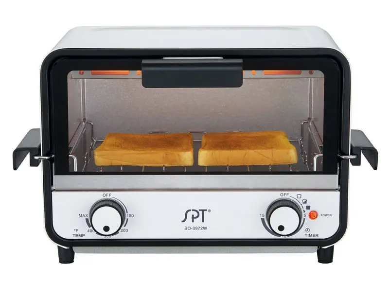 Sunpentown Extra-Strong Easy Grasp 2-Slice Countertop Toaster Oven, SO-0972W