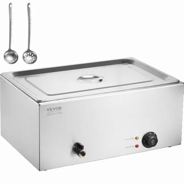 VEVOR Advanced Commercial Electric Food Warmer Countertop Buffet 1*19Qt Pan Bain Marie, SYSPBWQPTKQCRX2XJV1