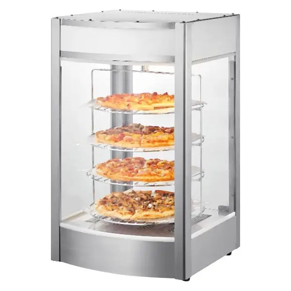 VEVOR Food Warmer Presentation 14" Pizza, 4-Tier Commercial Pizza Warmer Electric, PSZSJ4CKXZ00VX8HQV1