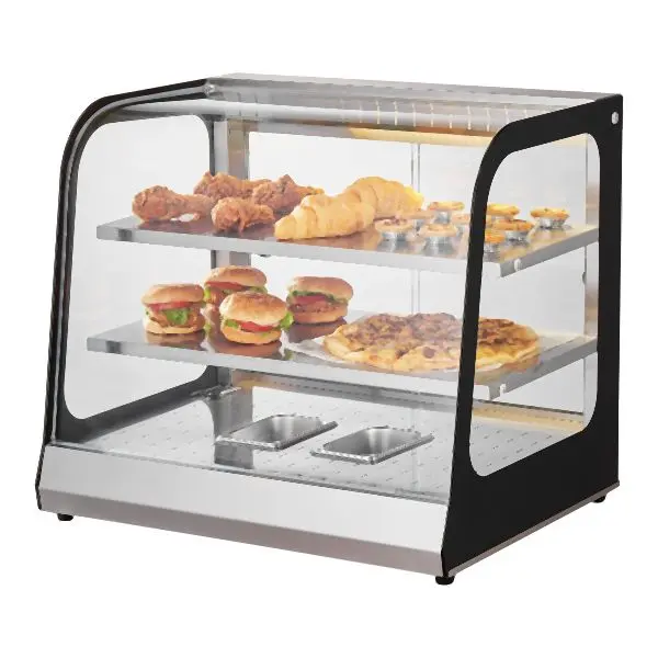 VEVOR High-Strength 2-Tier Commercial Food Warmer Presentation Countertop Pizza Cabinet Tong, TYZSJ2C20YCY03XZEV1