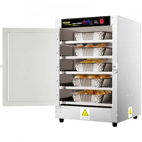 VEVOR Hot Box Food Concession Warmer 19" x 19" x 29" 5 Shelves Pizza Pastry, BWJLCMC5110V4SIQCV1