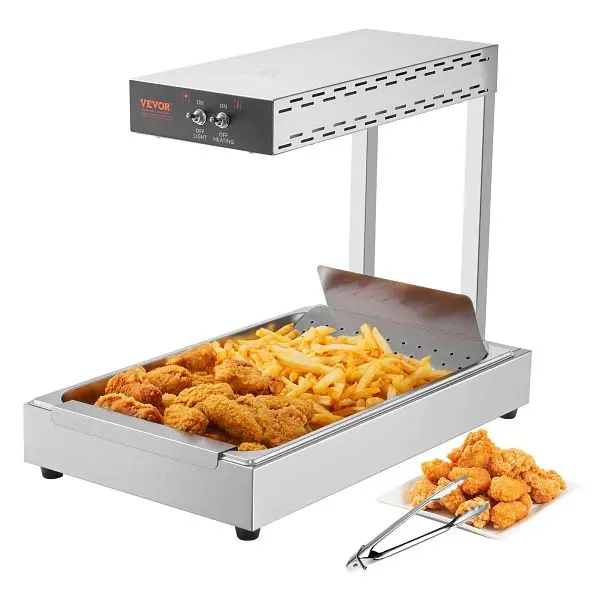 VEVOR Professional French Fry Food Warmer, 22.04x12.99x18.30 inch, DLWSTBWT20L1SLS00V1