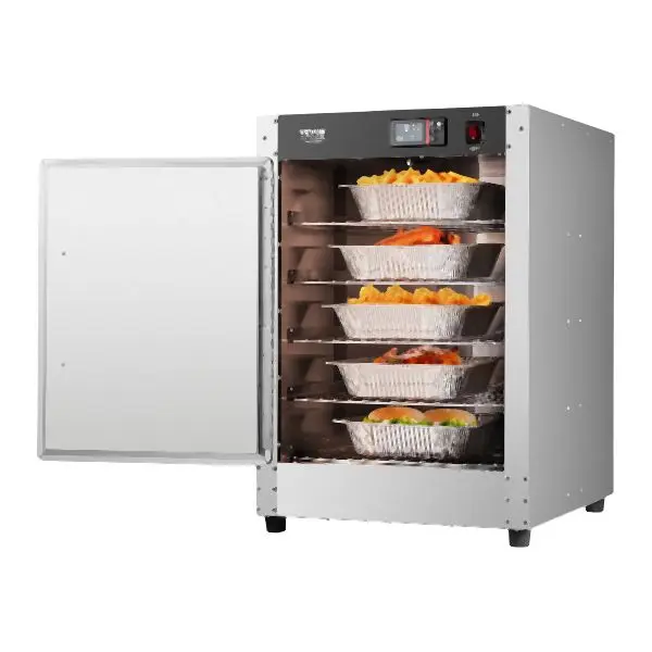 VEVOR Reliable Hot Box Food Warmer 5-Tier Concession Warming Cabinet Water Tray, Magnetic Door, XXSPBWJ5CBTM0I6VPV1