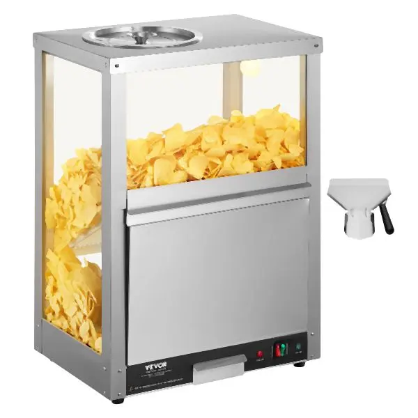 VEVOR Textured Nacho Chip Warmer 84.5QT/80L Nacho Chips Popcorn Peanut Potato Chips, SPZSJBXG200W3GCLIV1