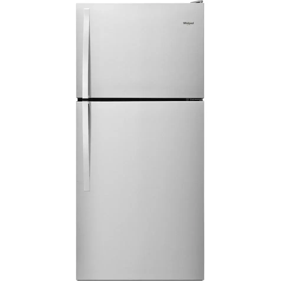 Whirlpool 30-inch, 18.2 cu.ft. Freestanding Top Freezer Refrigerator Flexi-Slide™ Bin WRT318FZDM