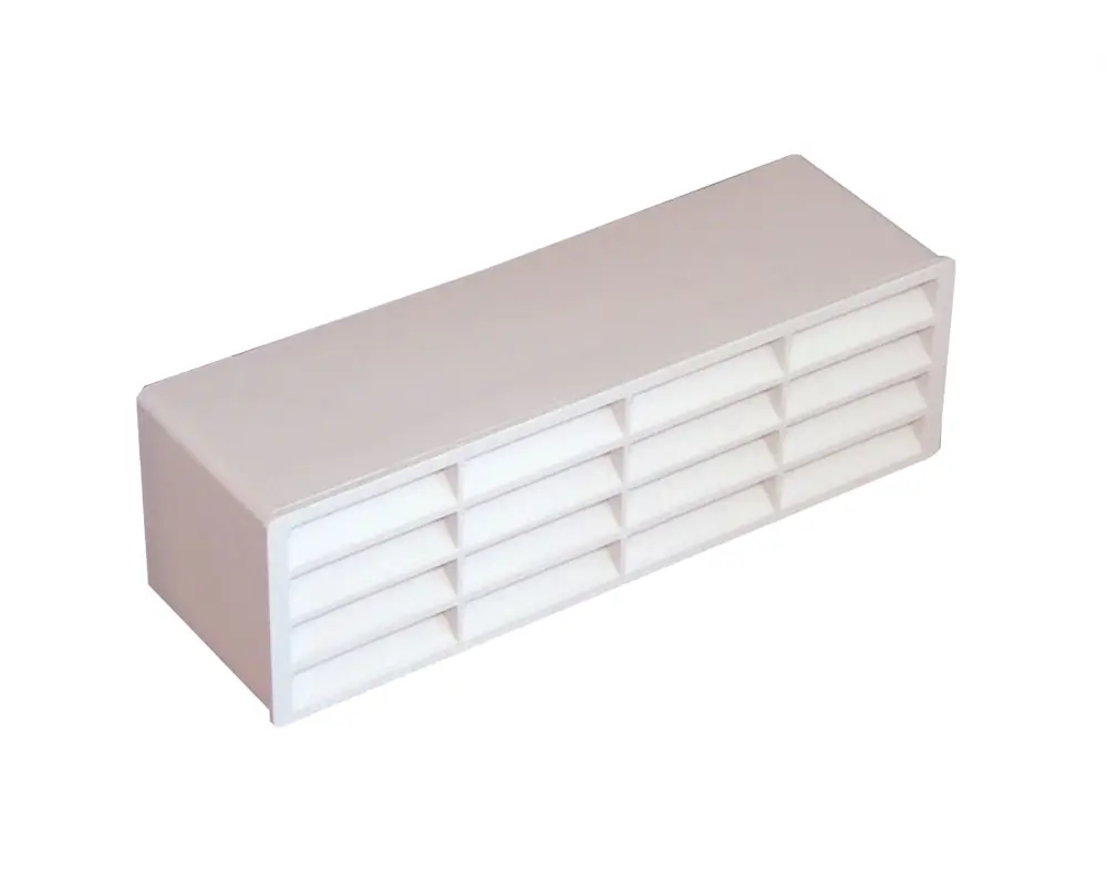 Airvent Flat Ducting- 204 X 60mm Air Brick Connector And Grille | BPA-Free & Dishwasher Safe