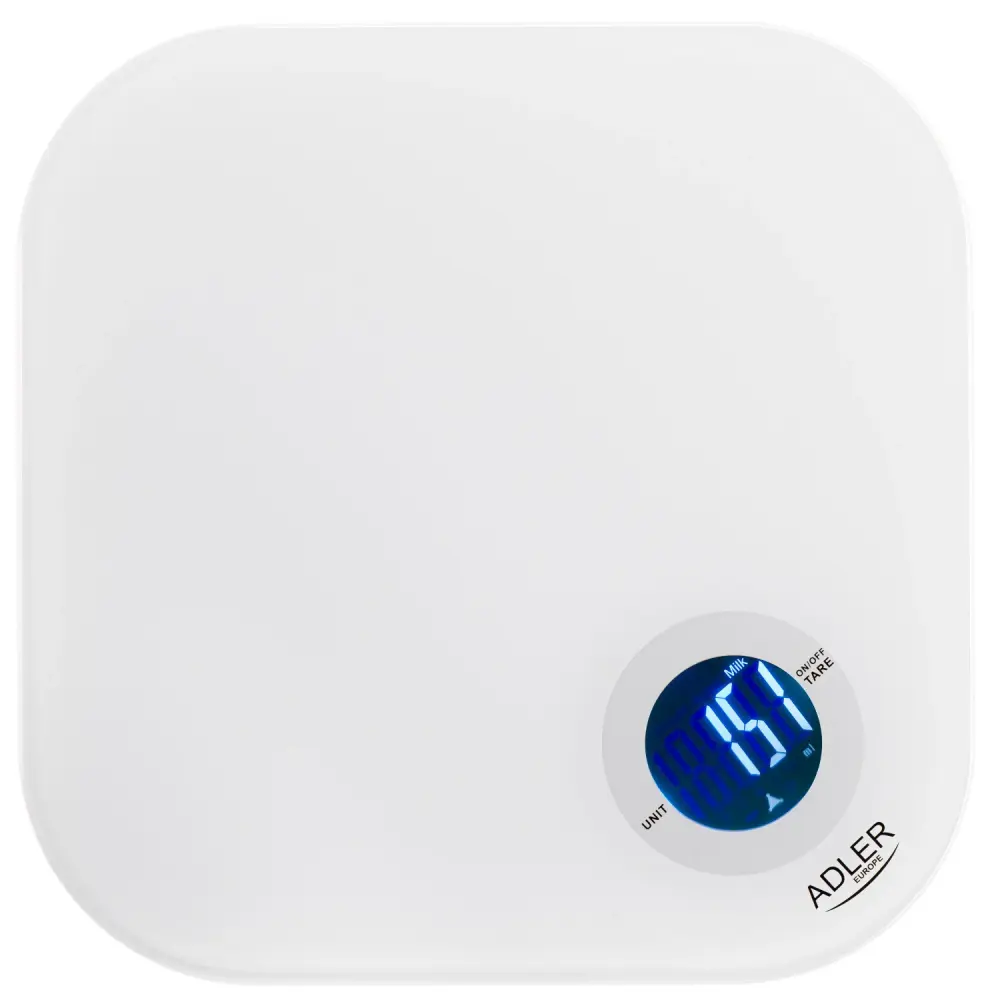 Adler kitchen scale, tempered glass, LCD display, up to 10 kg, AD 3180