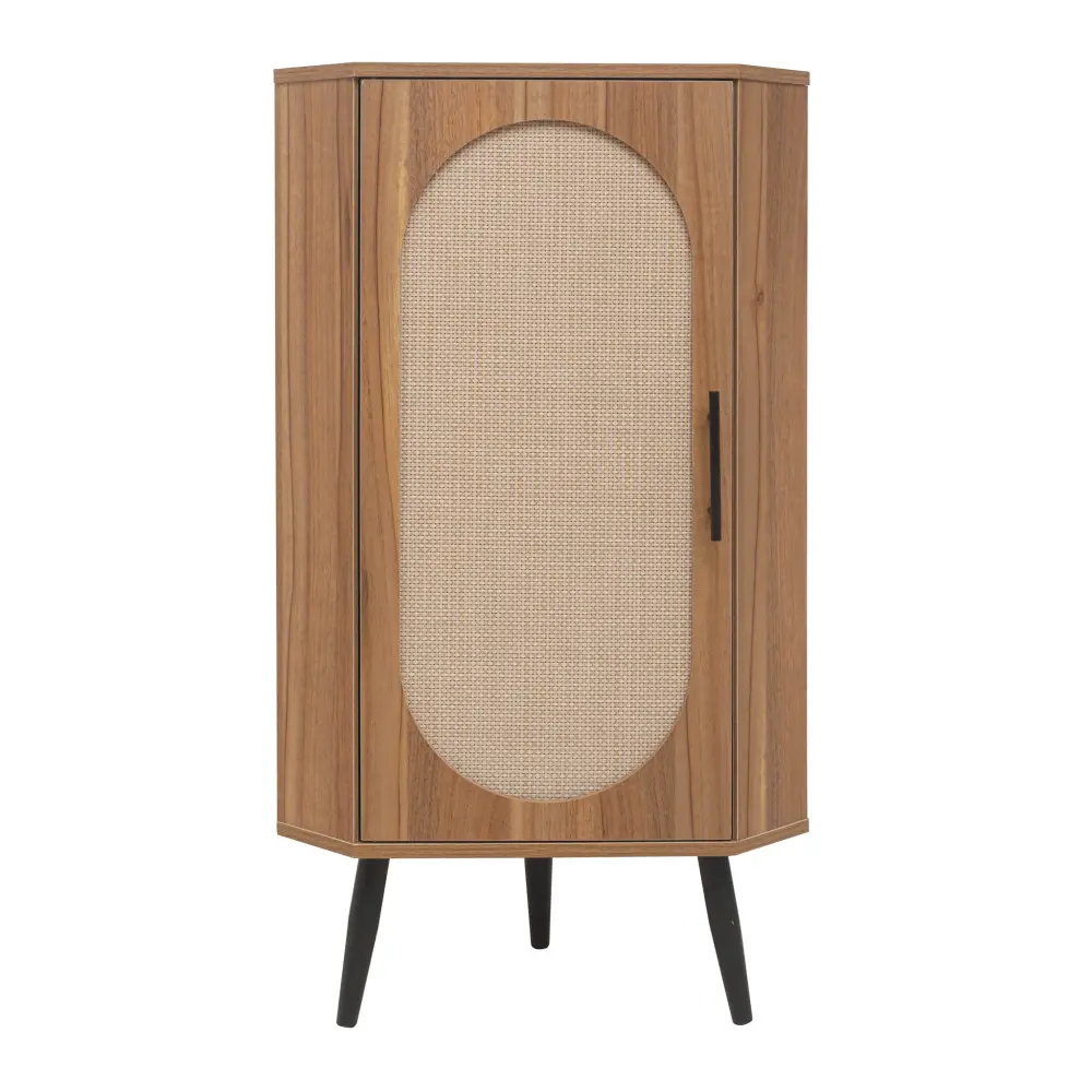Faux Fur Freestanding Corner Corner Cabinet Living Room