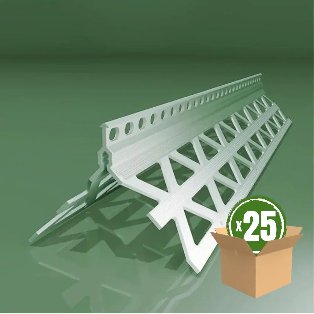 PVC Render Corner Bead 10mm (2.5m) - BOX 25