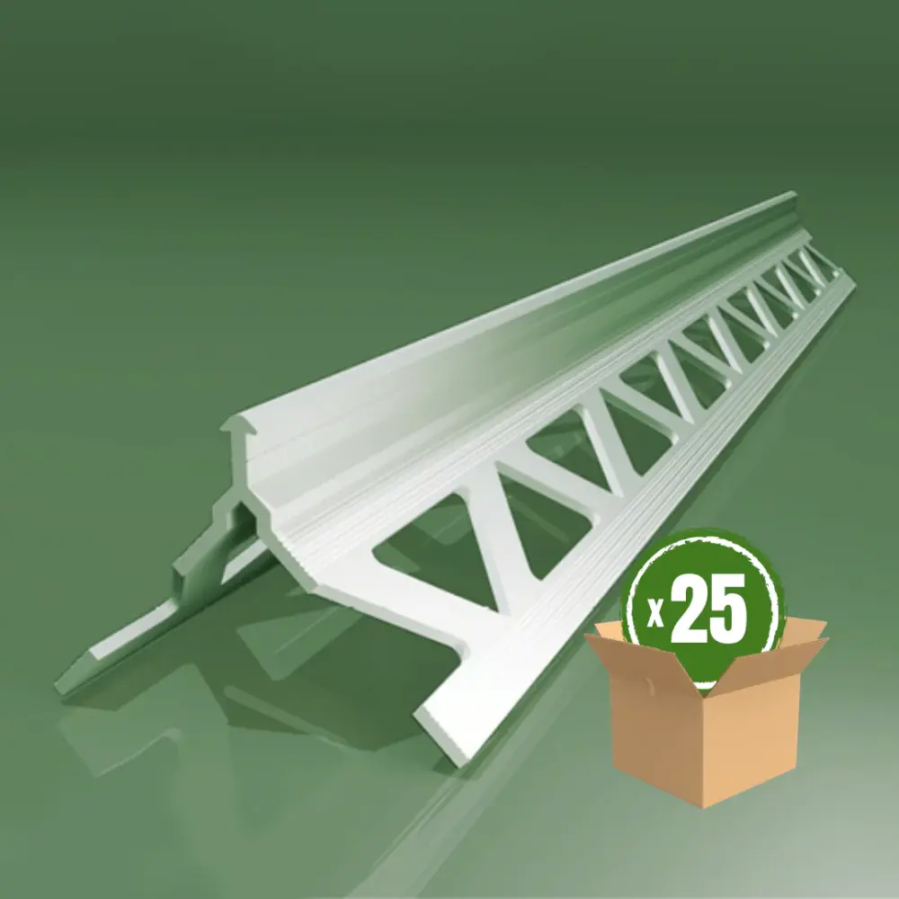 PVC Render Corner Bead 6mm (2.5m) - BOX 25
