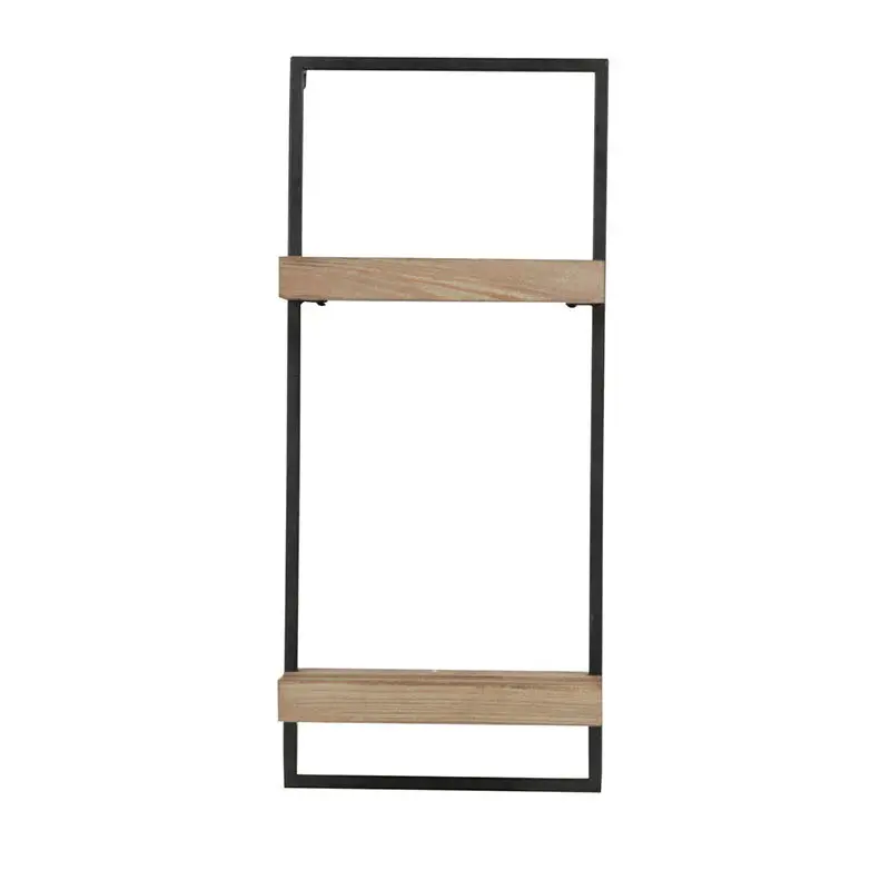 Wall Shelf Two Shelves - Black Taupe