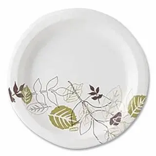 Dixie Distinctive Medium-Weight Paper Plate, 9" Pathways®, 4 pieces, UX9