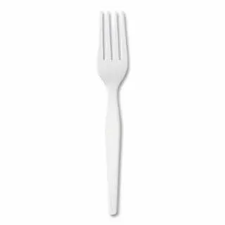 Dixie FH217 Plastic Heavyweight Fork, White, Plastic, FH217
