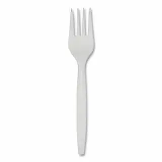 Dixie High-Quality IntelligentStock® Series B Refill Spoons, Forks, Knives, Fork, Off-White, 960 pieces per carton, SSF21P