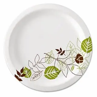 Dixie Textured Ultra® Heavy Weight Paper Plate, 10" Pathways® Design, 4 pieces, SX10PATH