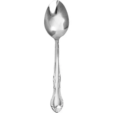 International Adaptable Tableware Melrose 18/0 Stainless Dessert Spoon 7-1/4", Chrome Silver, 7-1/4"L, Quantity:...