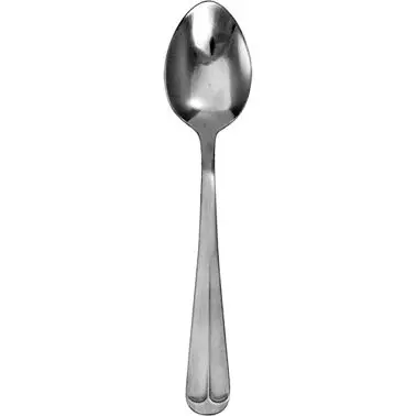 International Corrosion-Resistant Tableware Oxford 18/0 SS Satin Finish Dessert Spoon 7-3/8", Metallic Silver, Quanti...