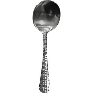 International High-Visibility Tableware Dresden 18/8 Stainless Bouillon Spoon 6", Silver, Quantity: 12 pieces, DR-113...