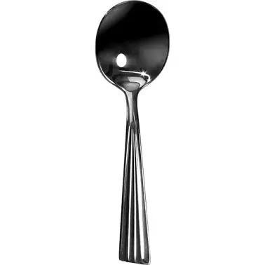 International Quick-Connect Tableware Tarpon 18/8 Stainless Bouillon Spoon 6-1/8", Chrome Silver, Quantity: 12 pieces...
