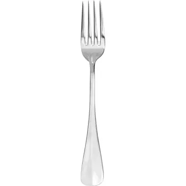 International Ready-to-Use Tableware Baguette 18/0 Stainless Euro Dinner Fork 8-5/8", Polished Silver, Quantity: 12 p...