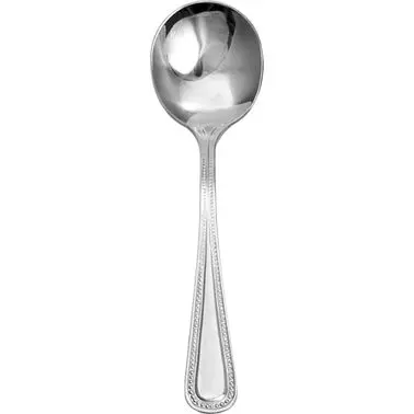 International Tableware Belmont 18/0 Stainless Bouillon Spoon 6-1/8", Polished Silver, Quantity: 12 pieces, BE-113
