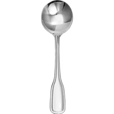 International Tableware Berkley 18/0 Stainless Bouillon Spoon 6-1/4", Silver, Quantity: 12 pieces, BK-113