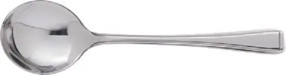 International Tableware Claymore 18/0 Oil Stainless Bouillon Spoon 6-3/4", Metallic Silver, Quantity: 12 pieces, CL-113