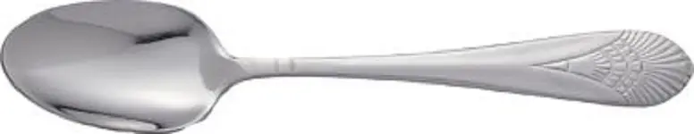 International Tableware Cosmopolitan 18/0 Oil Stainless Table/Serving Spoon 8-1/2", Metallic Silver, Quantity: 12 pie...
