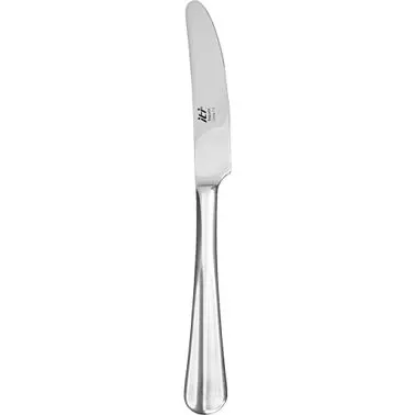 International Tableware Dunmore 18/8 Oil Stainless Euro Dinner Knife 9-1/8", Chrome Silver, Quantity: 12 pieces, DU-337
