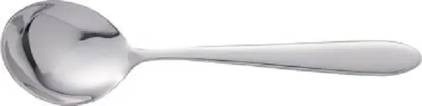 International Tableware Luminosity 18/0 Stainless Bouillon Spoon 6-3/4", Silver, Quantity: 12 pieces, LU-113
