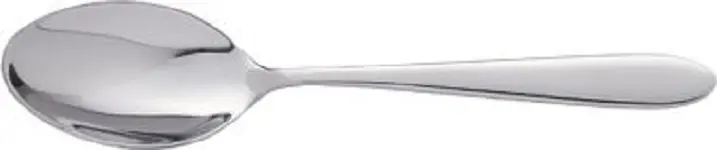 International Tableware Luminosity 18/0 Stainless Dessert Spoon 7-1/8", Silver, Quantity: 12 pieces, LU-114